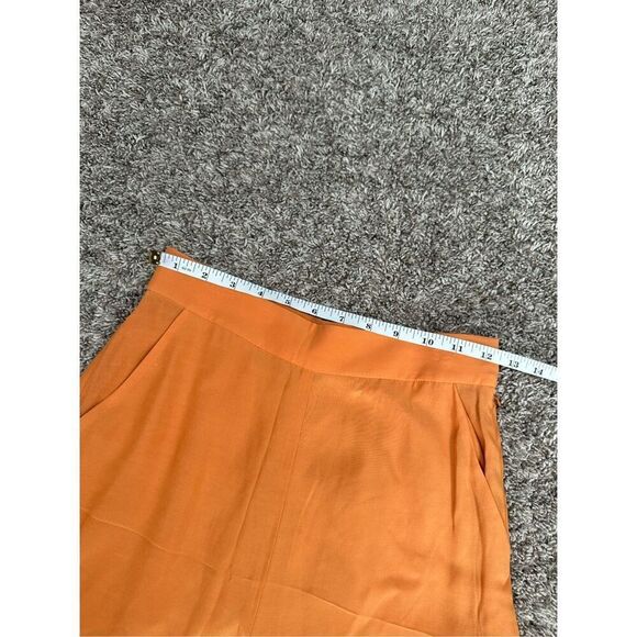 & Other Stories Paris Atelier High Waisted Tangerine Orange Trouser Flowy Pant 2 - Picture 9 of 12